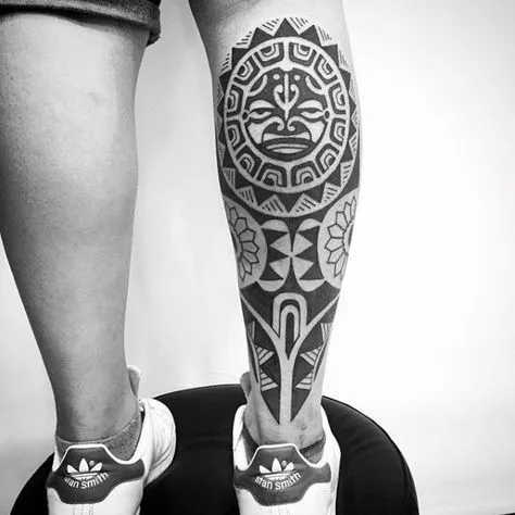 leg sleeve tattoo