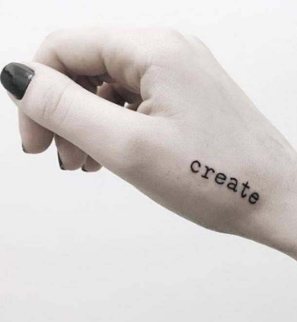 meaningful one-word tattoos