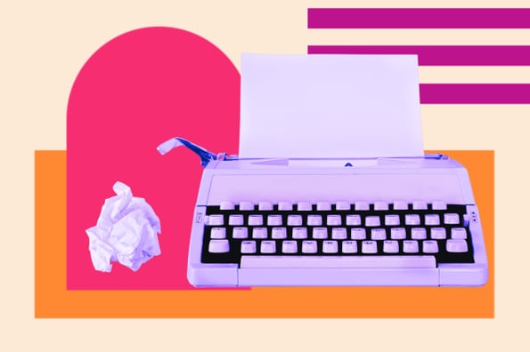 copywriting on typewriter 