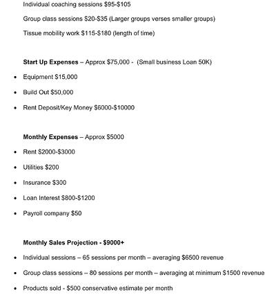 Business plan example: Lula body 