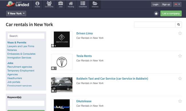 free business directory listings: justlanded