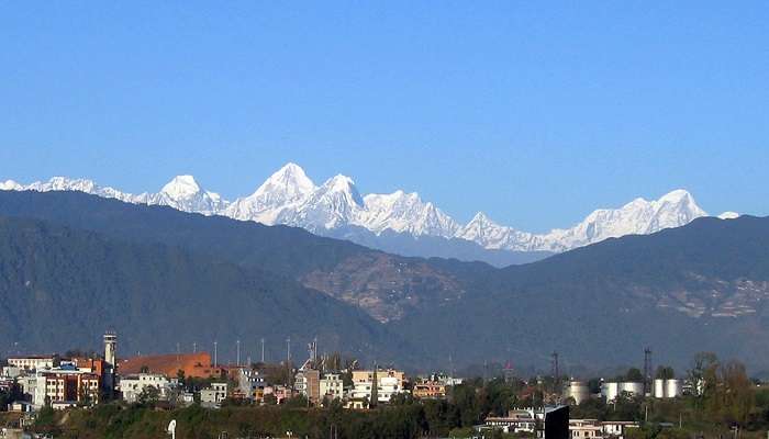 Beautiful view of Kathmandu Valley in Nepal. 