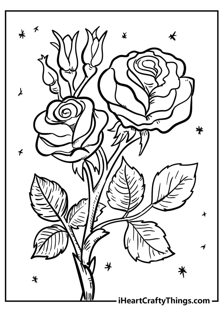 flower coloring pages for preschoolers free printable