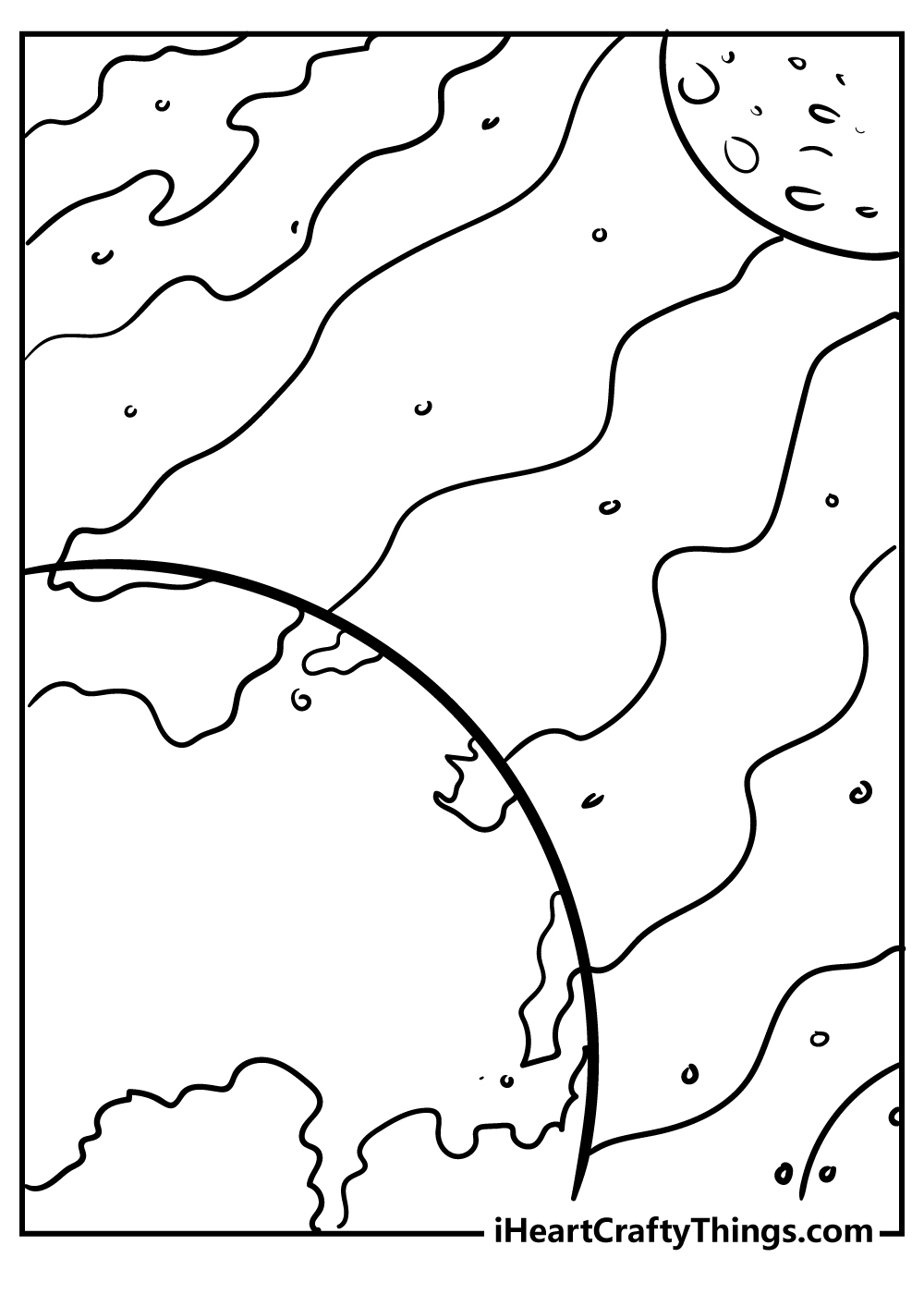 Outer Space coloring pages free printable