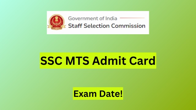 SSC MTS Admit Card 2024