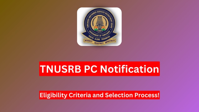 TNUSRB PC Notification 2024