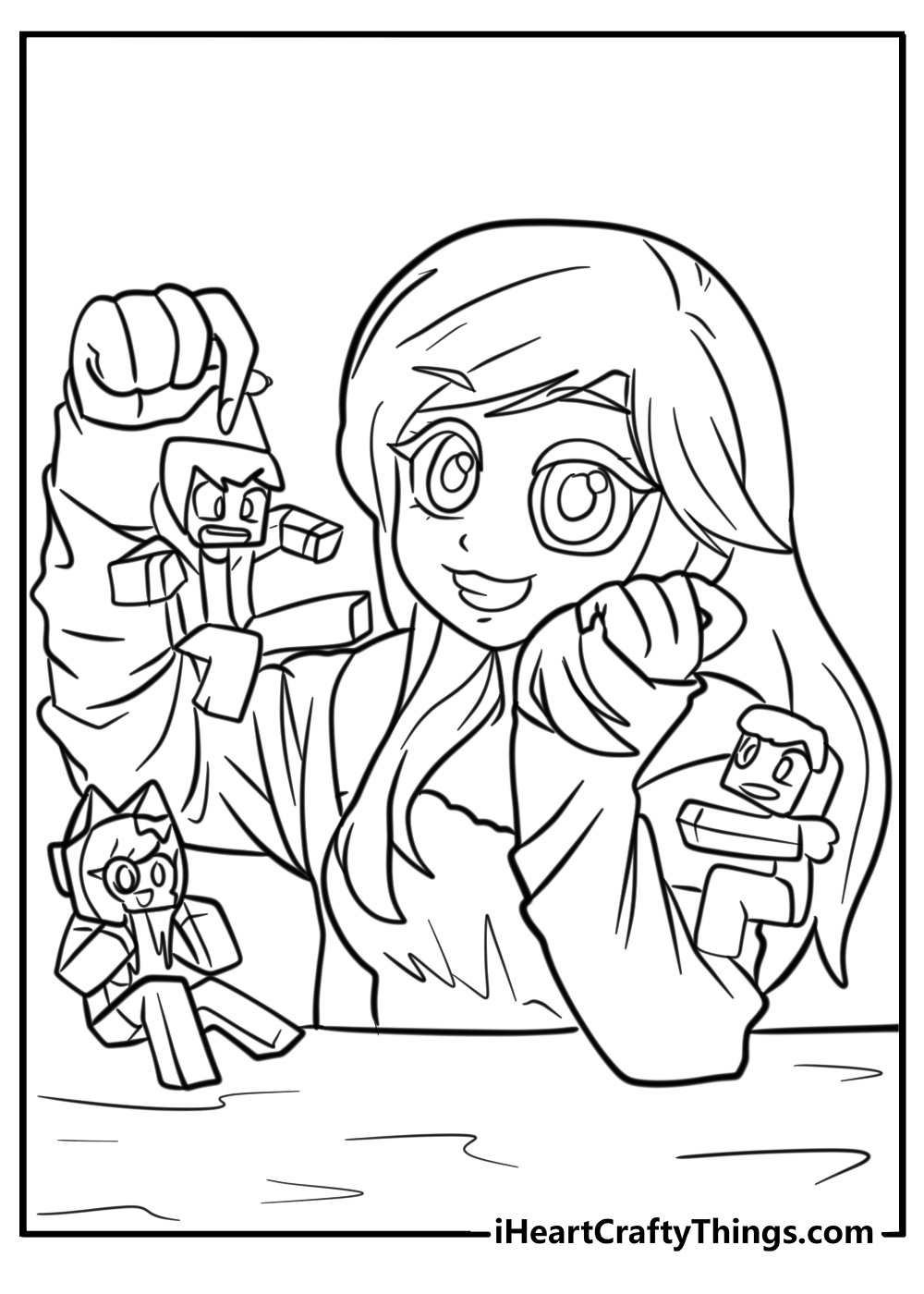 Aphmau coloring sheets