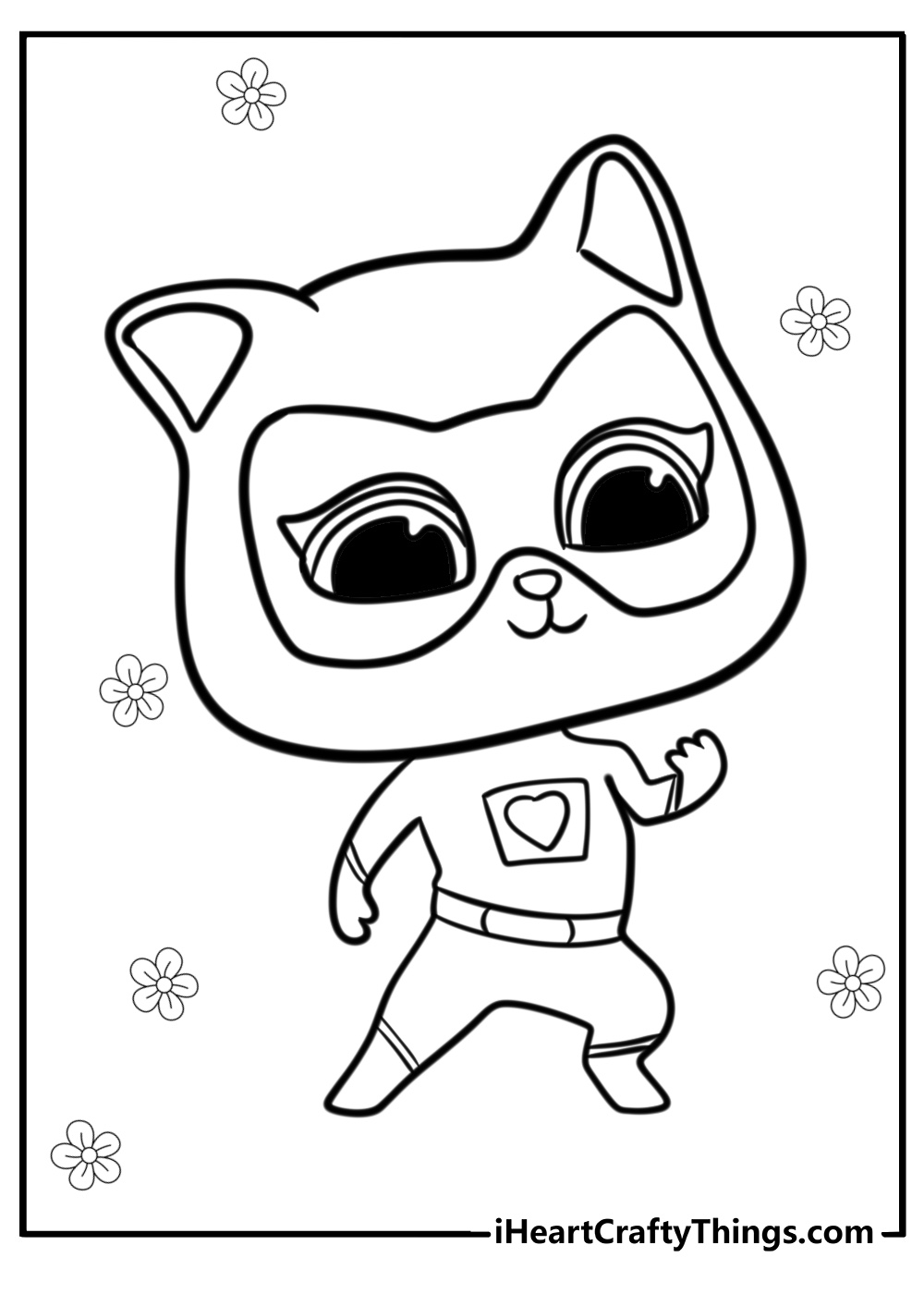 Bitsy superkitties coloring pages