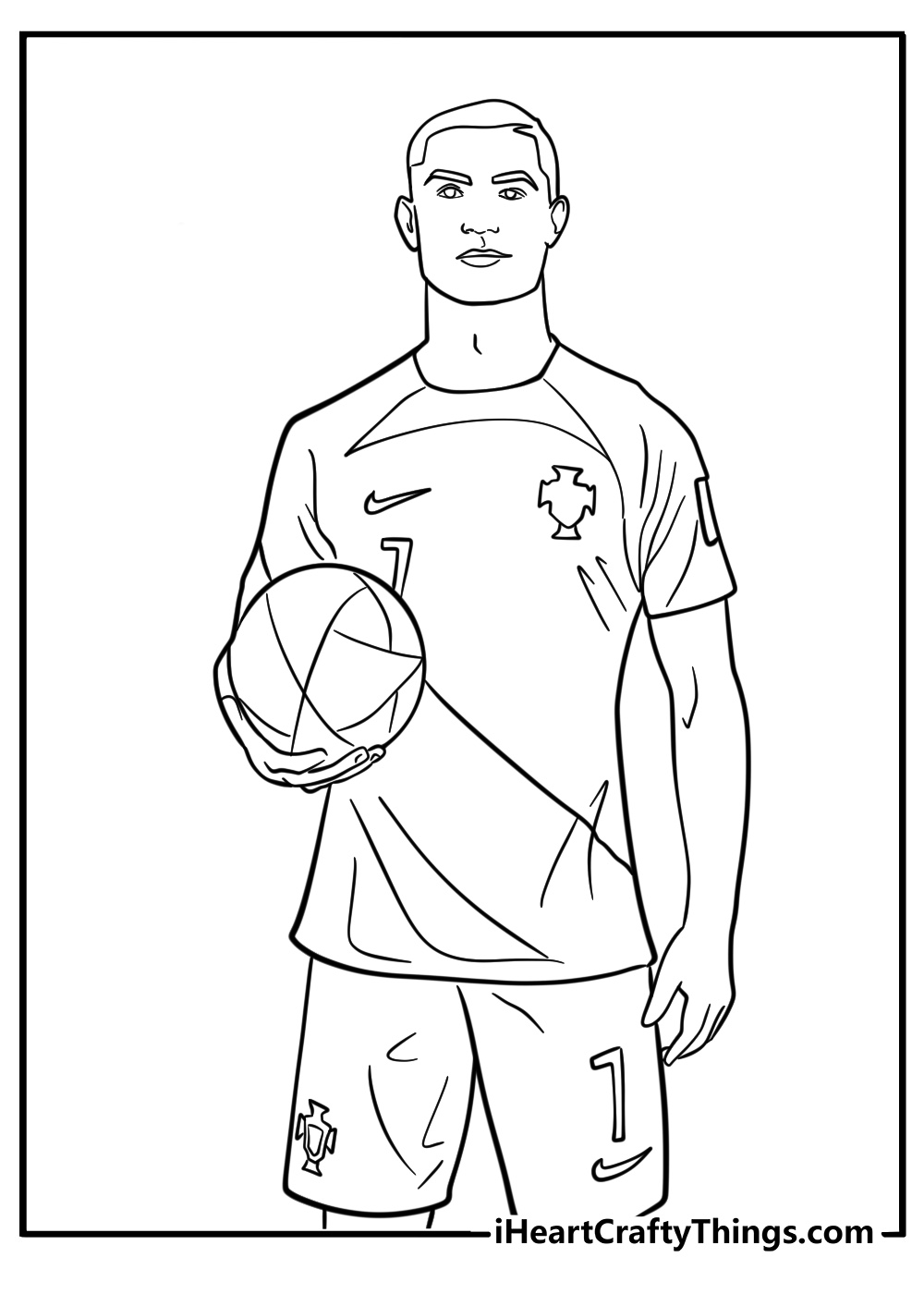 Cristiano ronaldo coloring pages