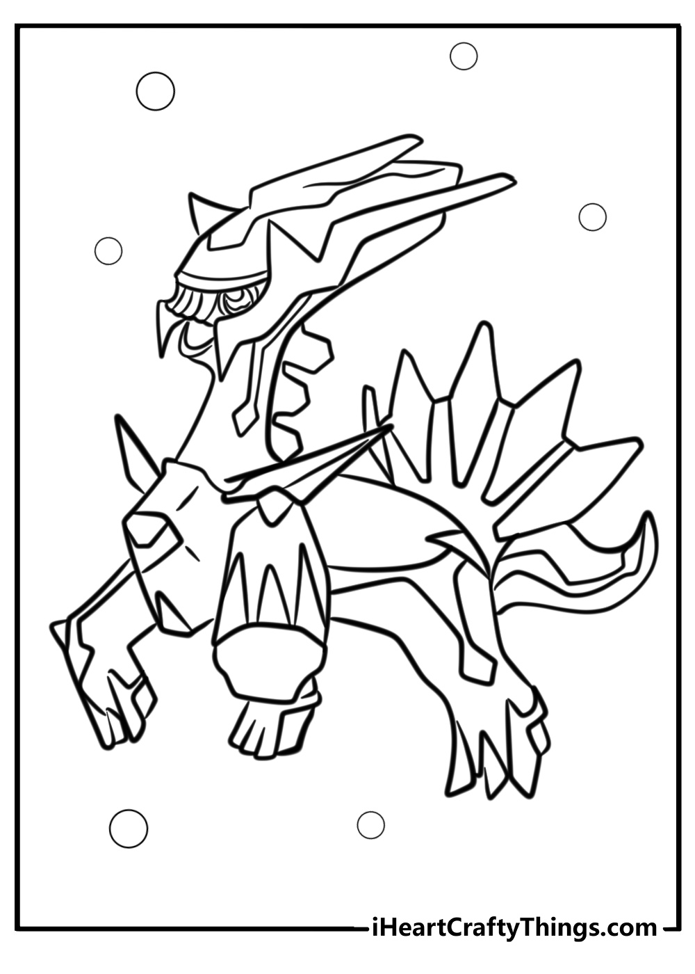 Dialga coloring page