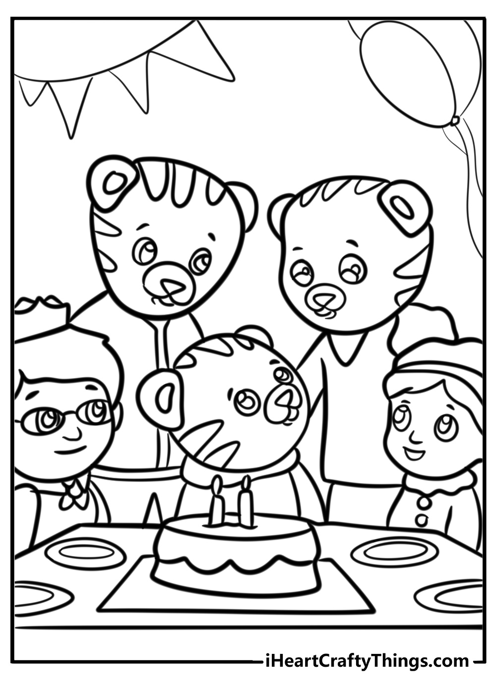 Happy birthday daniel tiger coloring pages