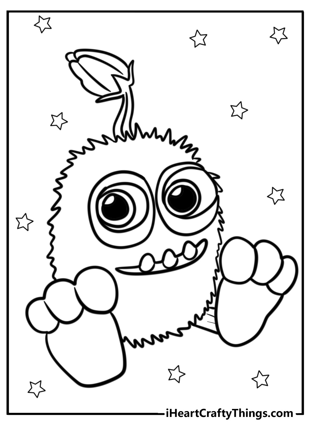 Humbug my singing monsters coloring page