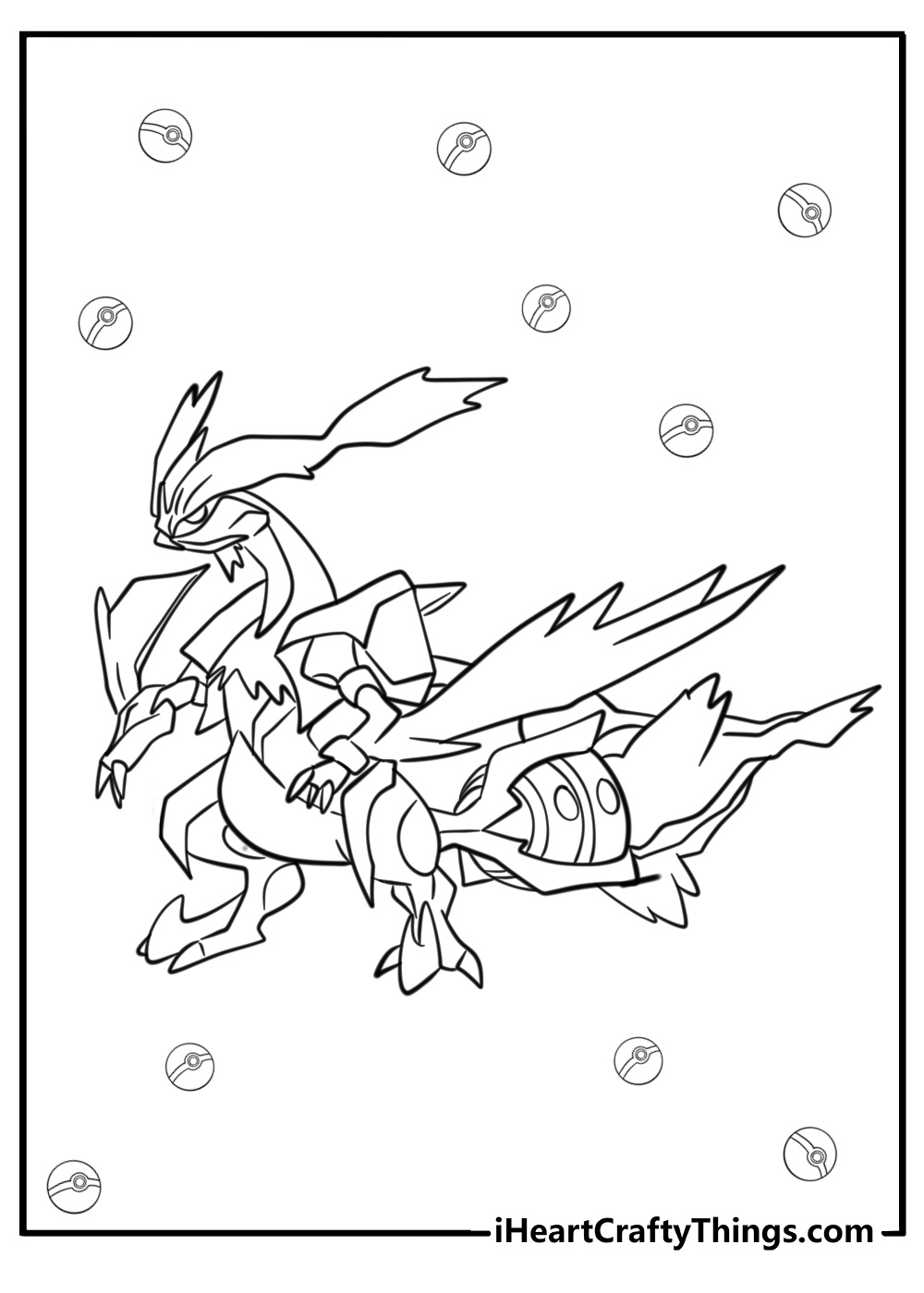 Legendary pokemon coloring pages