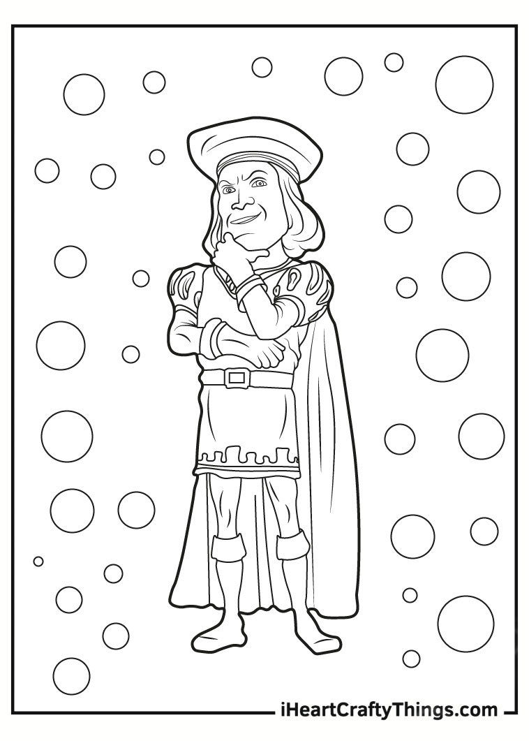 Lord farquaad shrek coloring pages