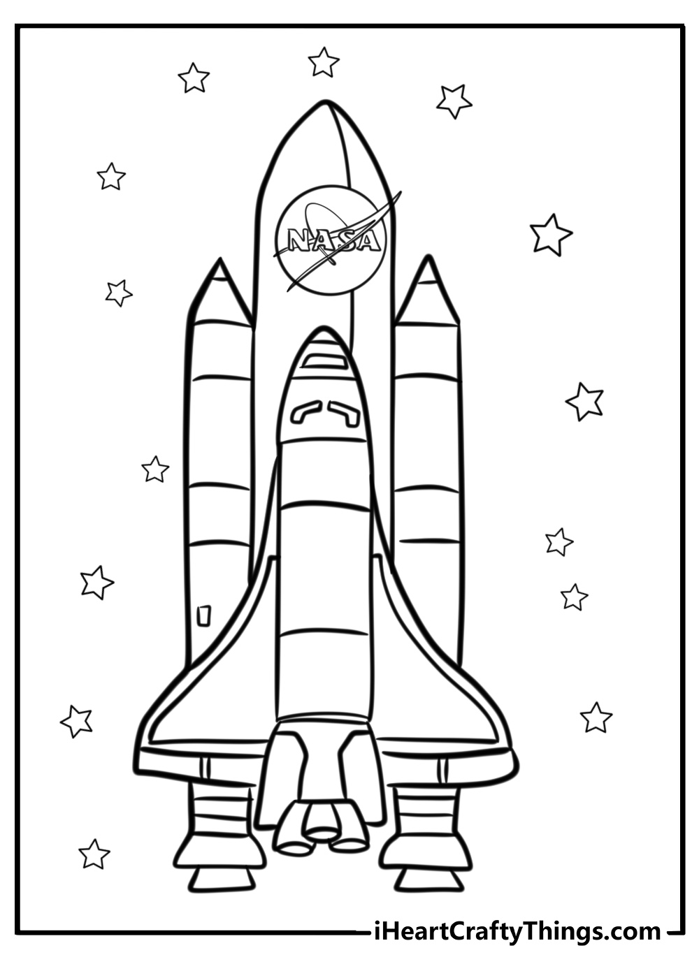 Nasa space shuttle coloring pages