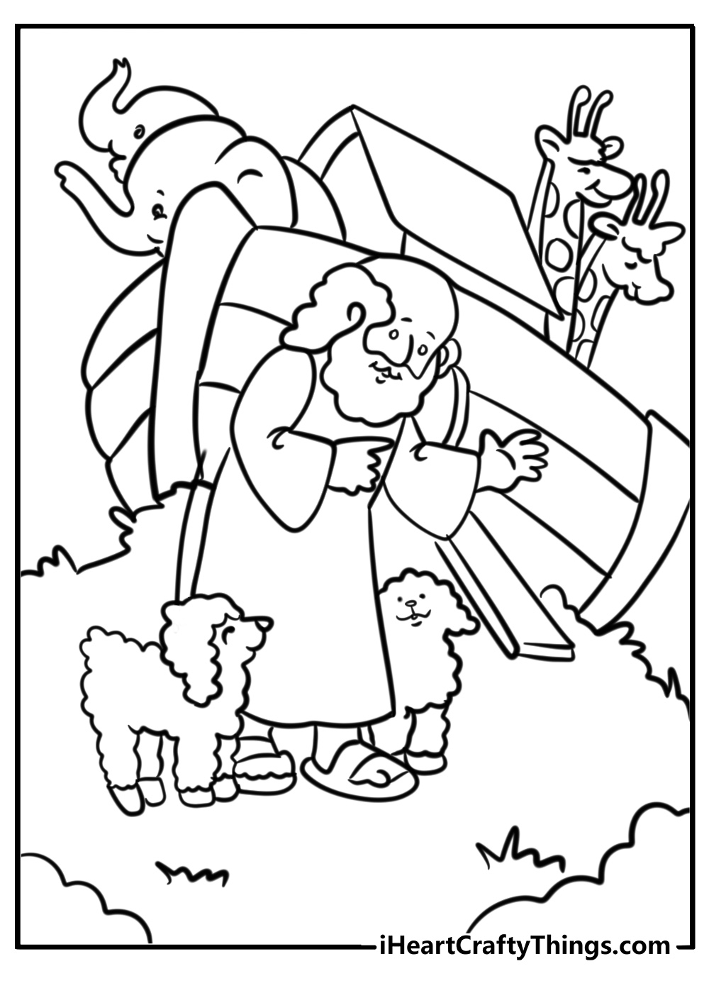  Noah's ark children's coloring pages