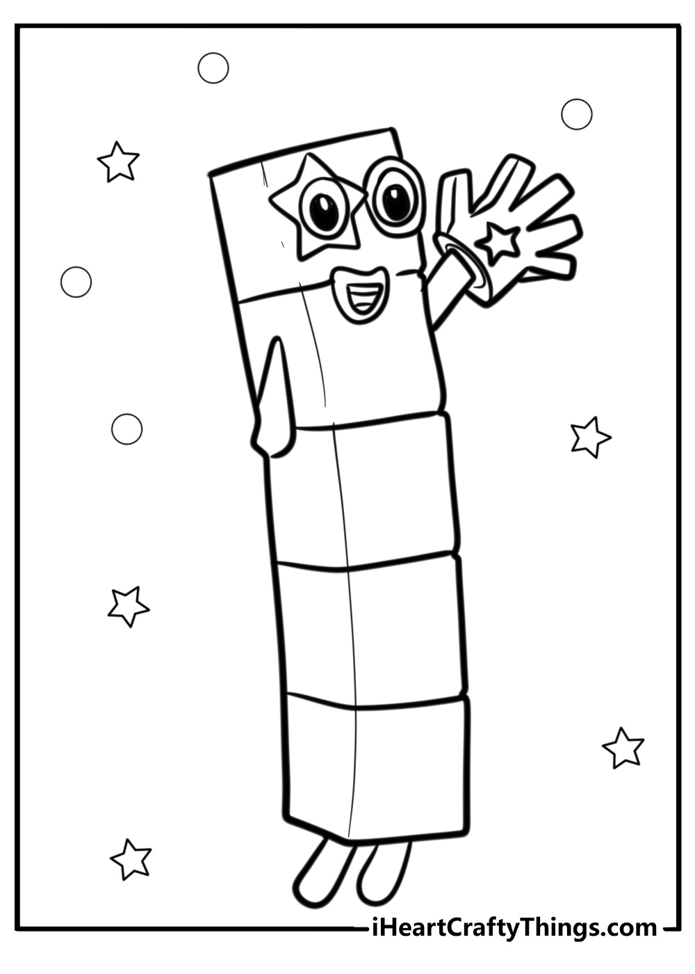 Numberblocks coloring pages 5