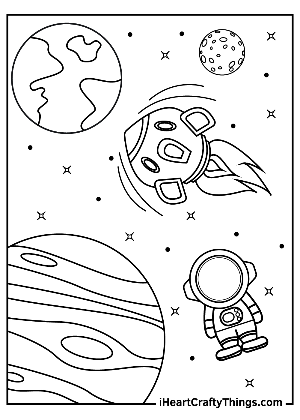 free printable outer space coloring pages for kids