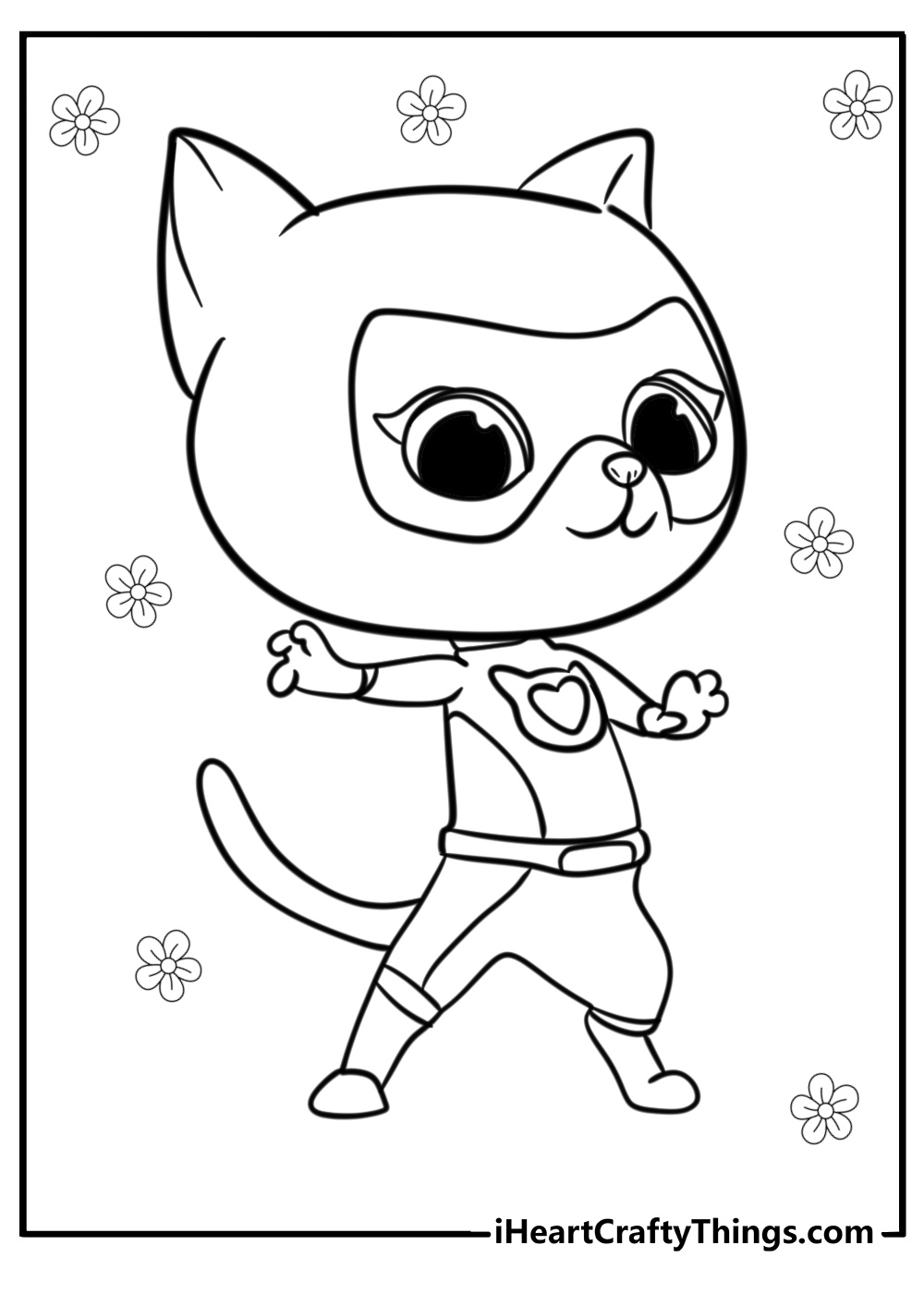 Printable coloring superkitties coloring pages