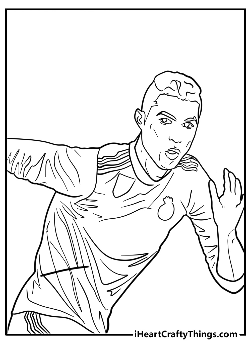 Printable ronaldo coloring page