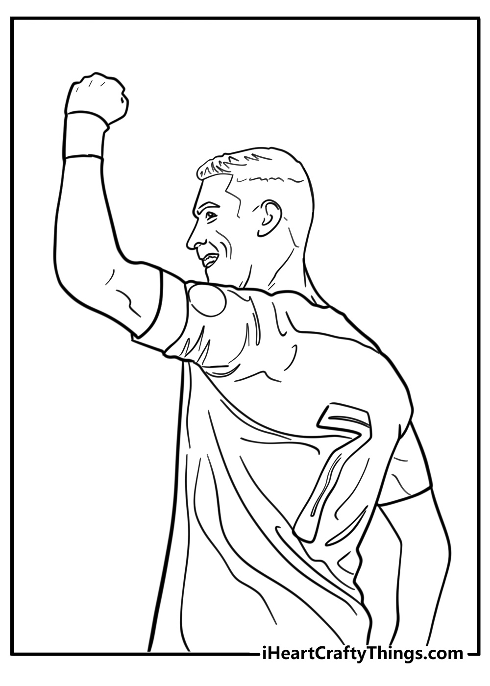 Ronaldo coloring sheet