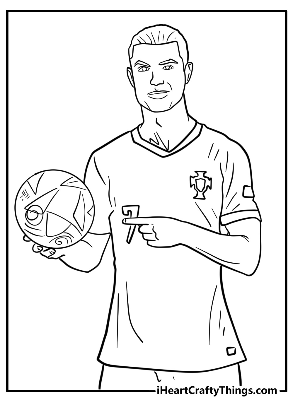 Ronaldo coloring sheets