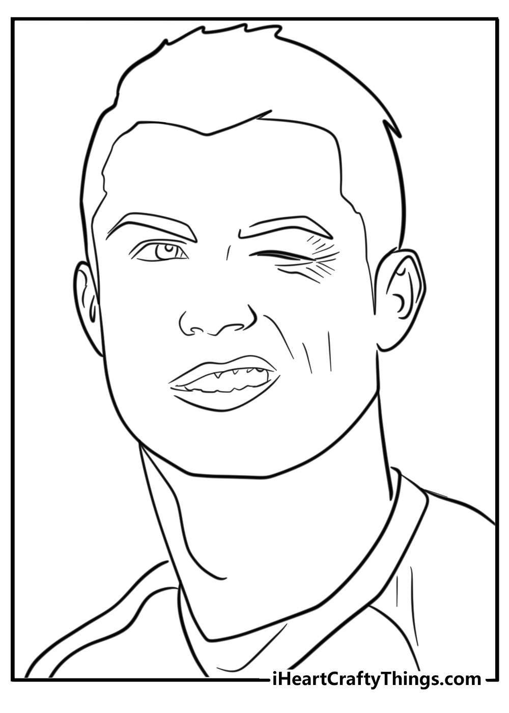 Ronaldo colouring pages manchester united