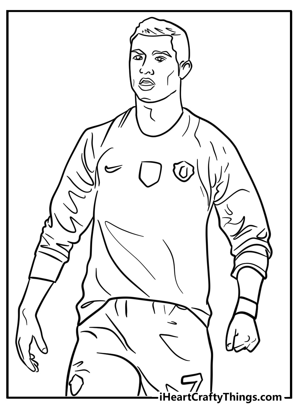 Ronaldo colouring pages real madrid