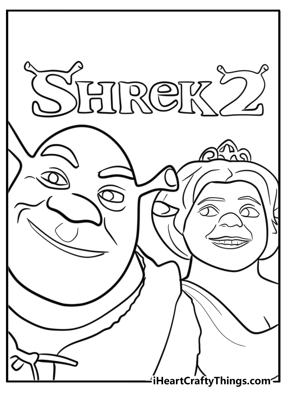 Shrek 2 coloring pages