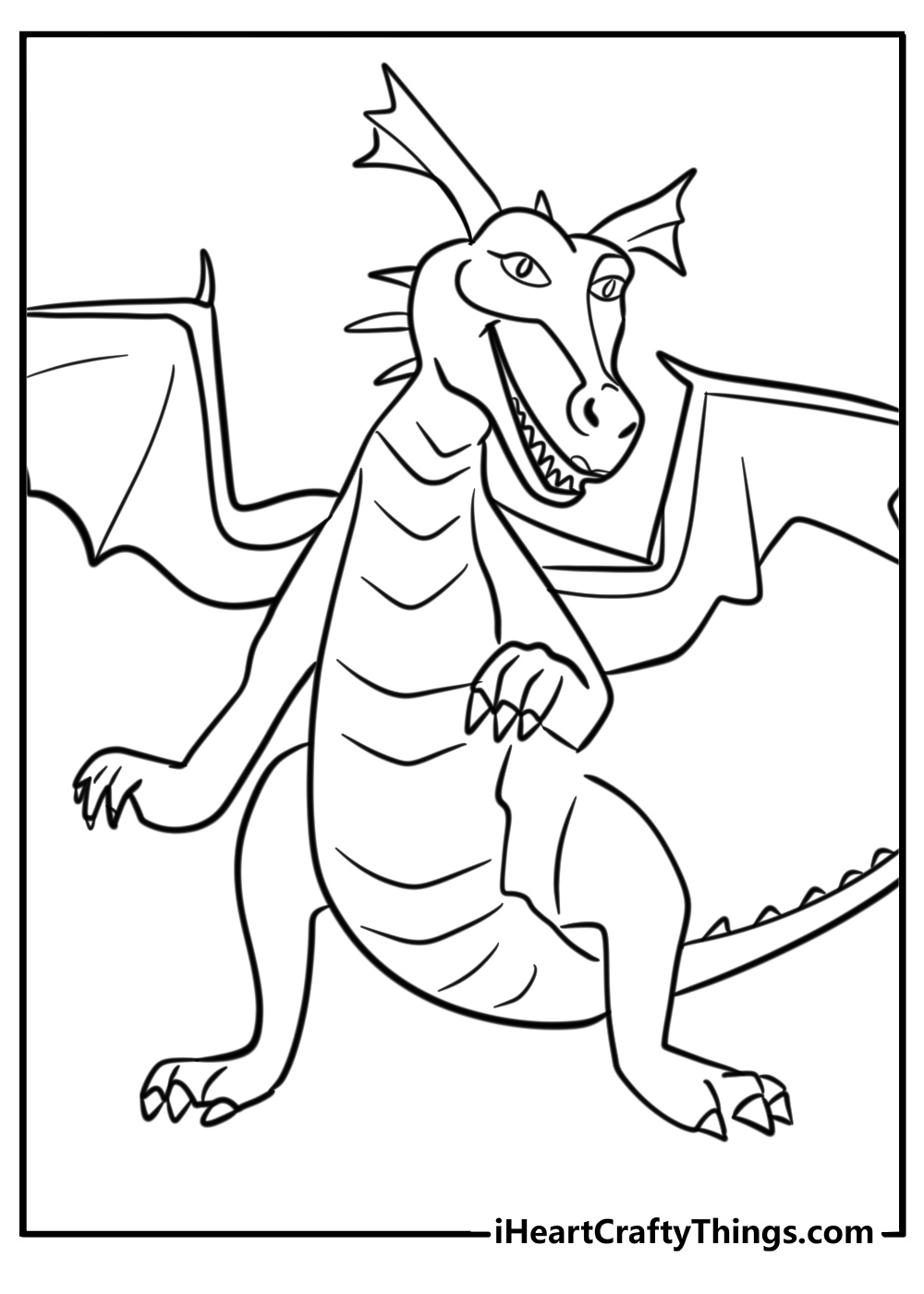 Shrek dragon coloring pages