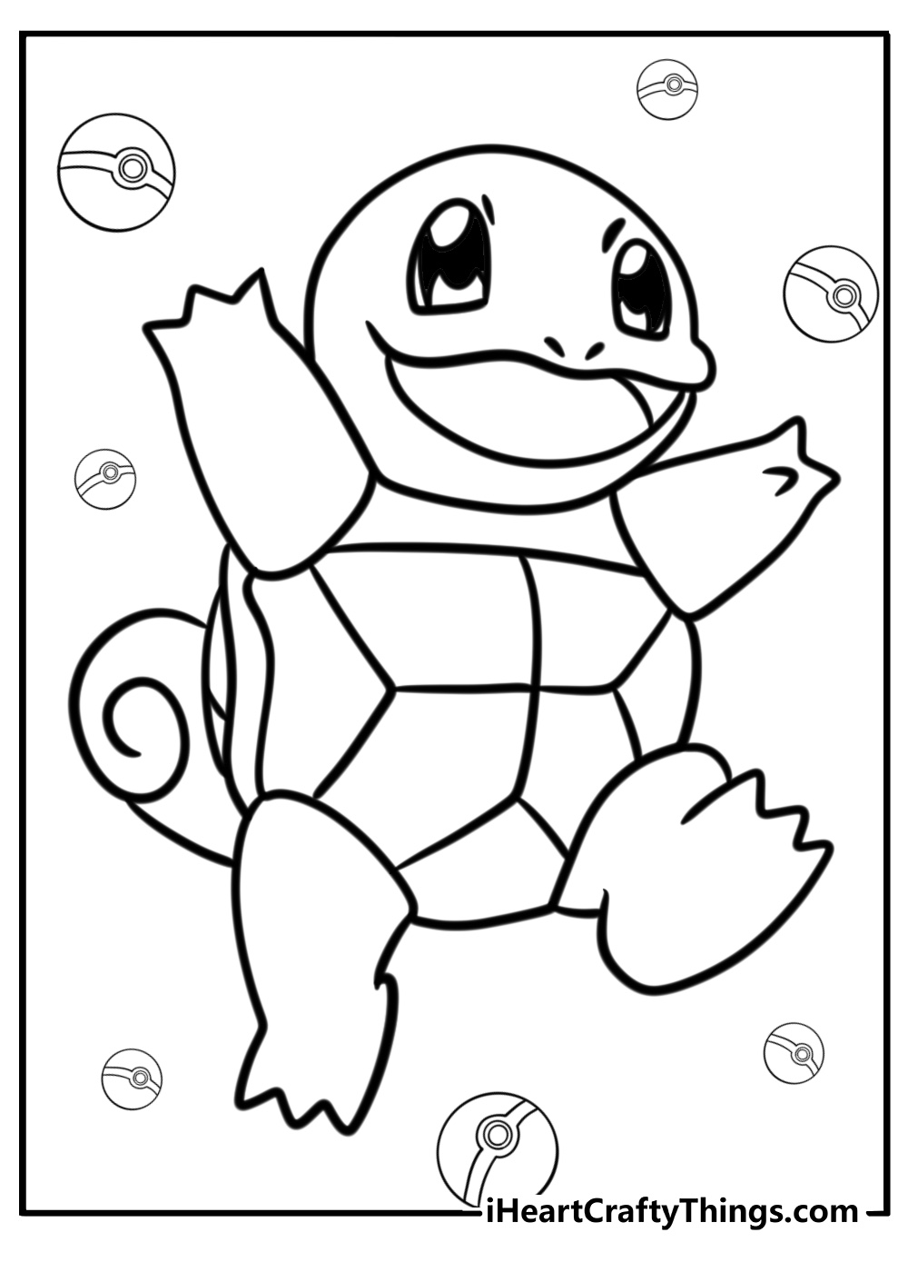 Squirtle coloring pages