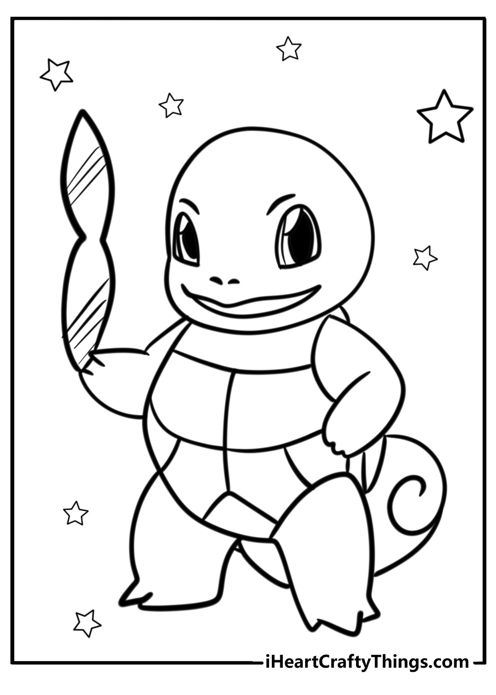 Squirtle coloring sheet