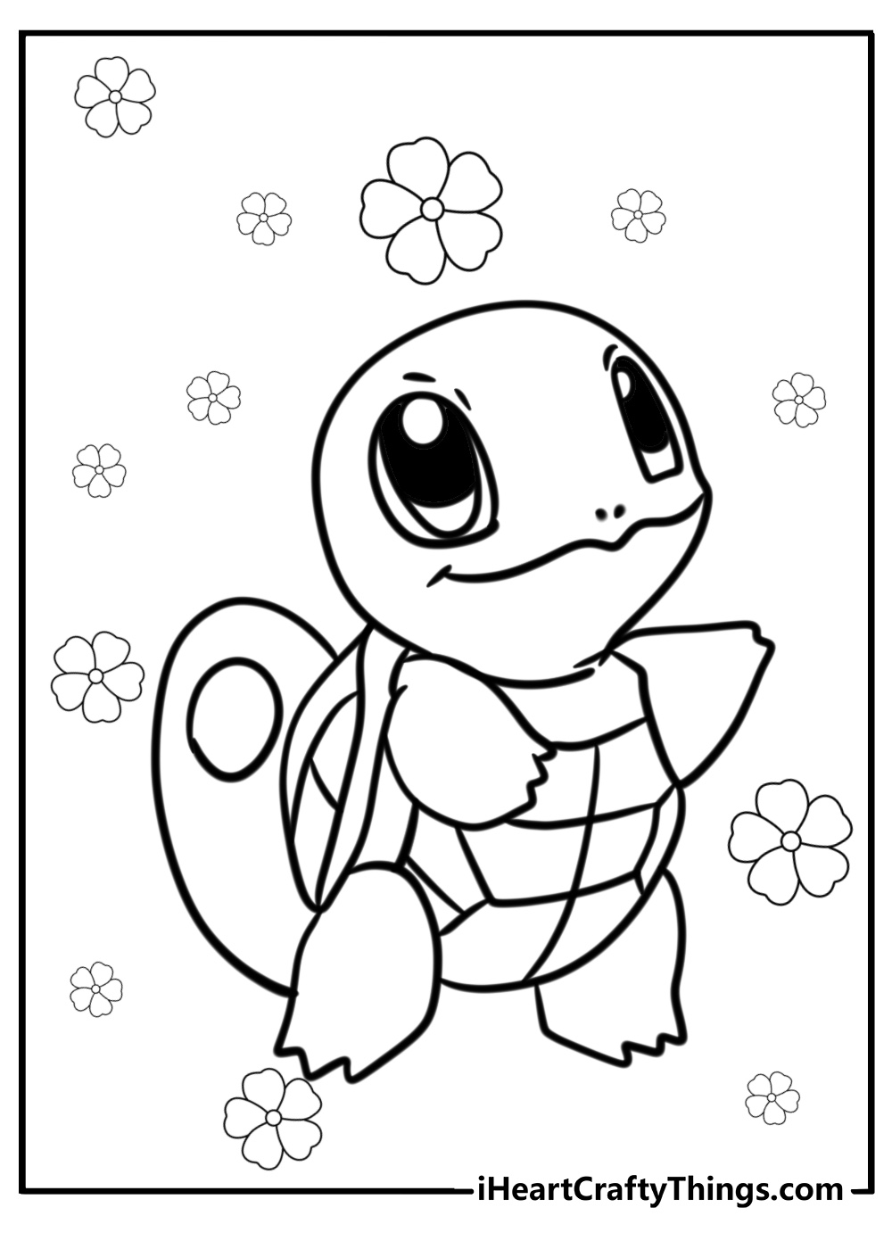 Squirtle pokemon coloring pages