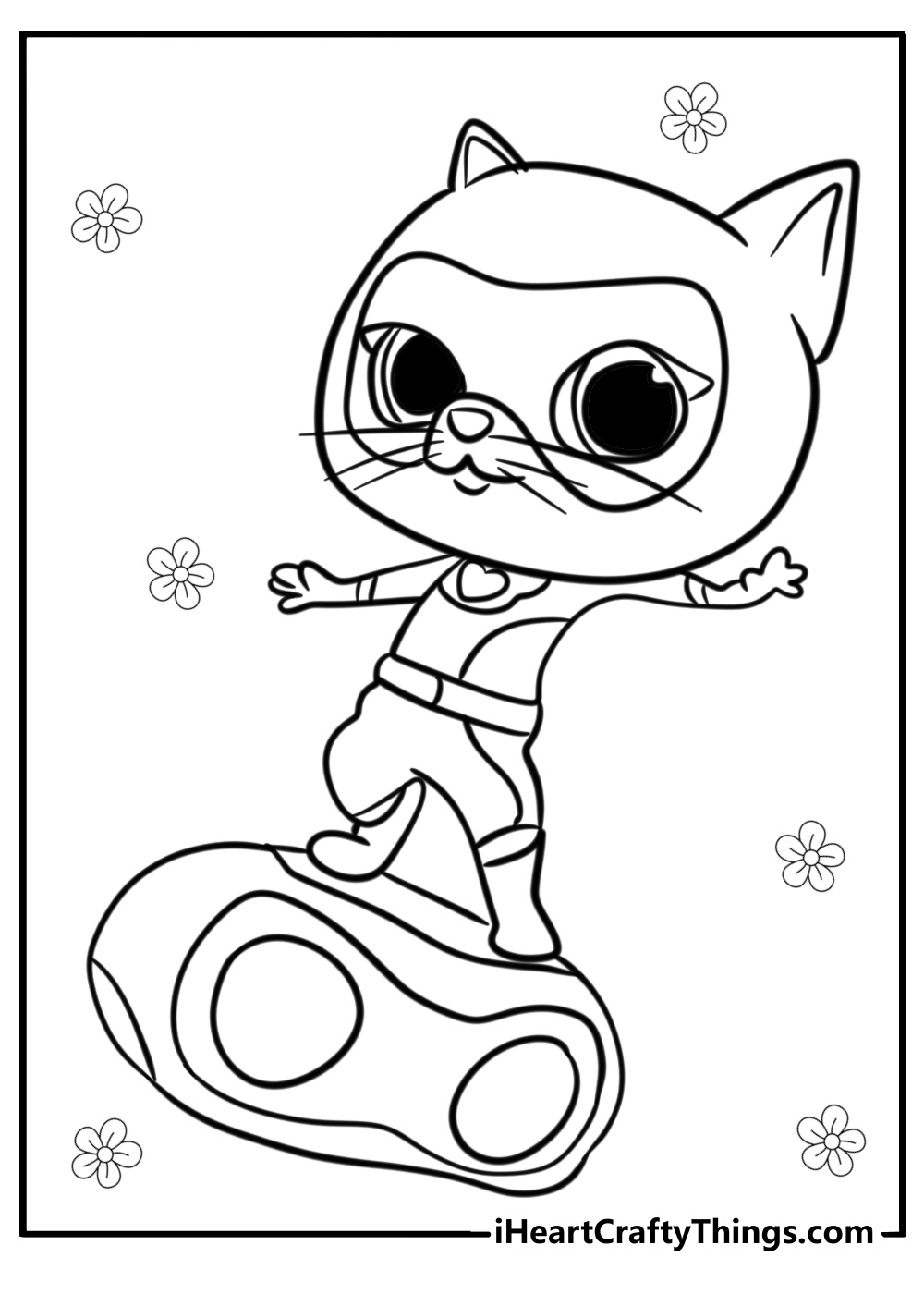 Super kitties coloring pages printable