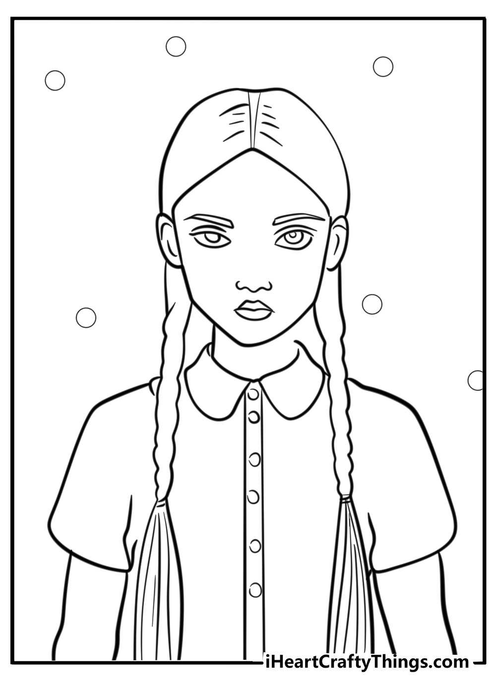 Wednesday coloring page