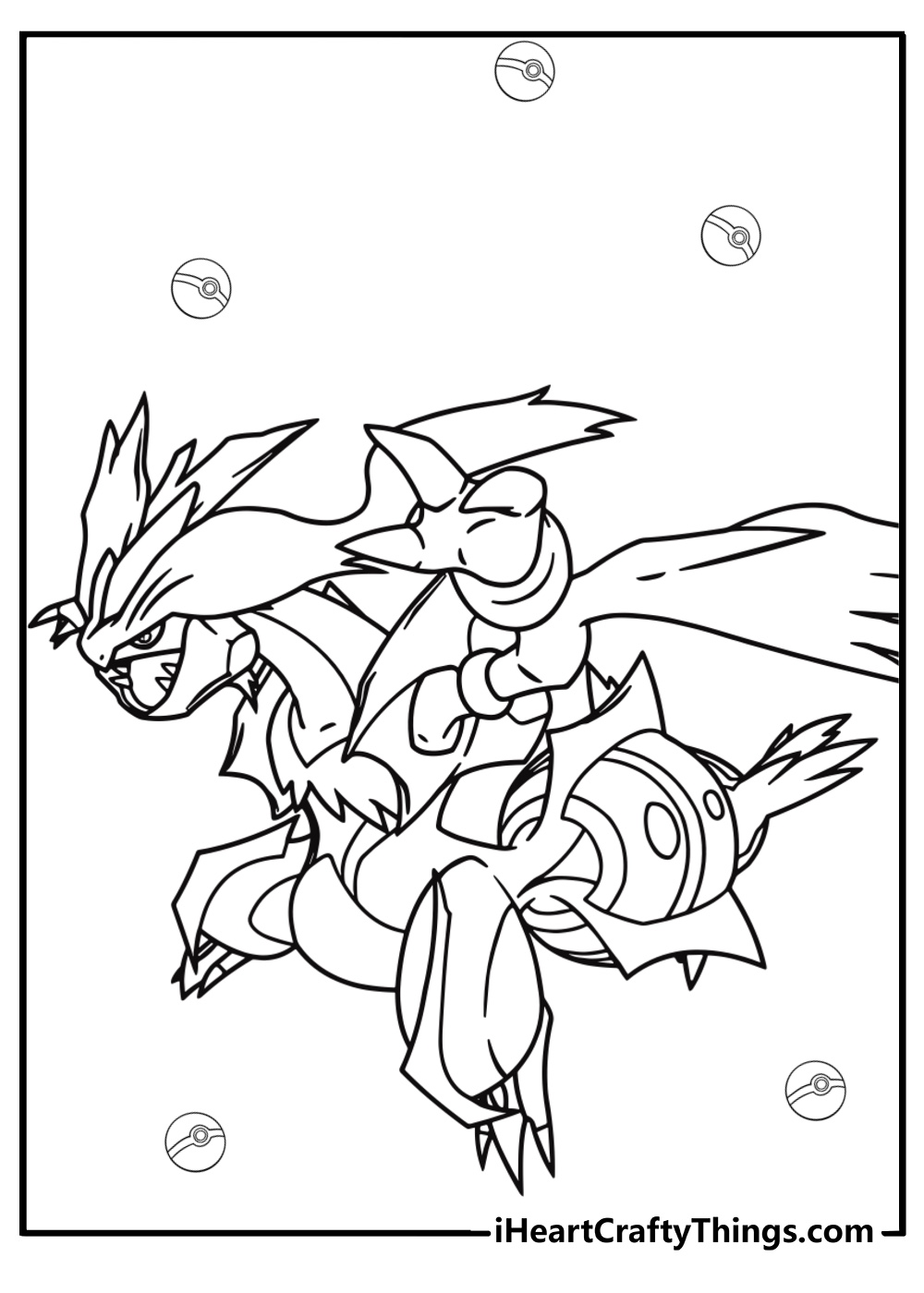 Zekrom coloring page