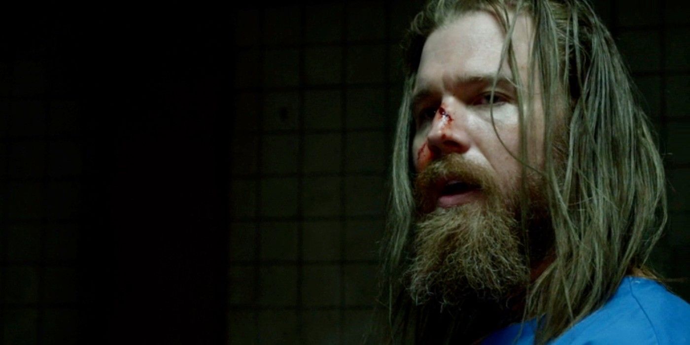 Opie with a bloody nose in Sons of Anarchy