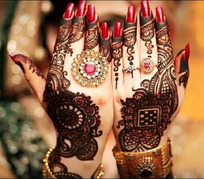 bollywood style eid mehndi design