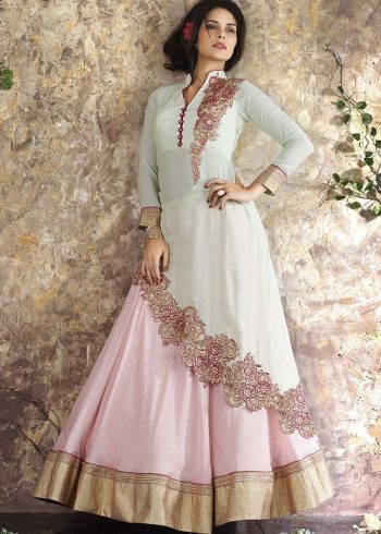 pastel lehenga kurta design