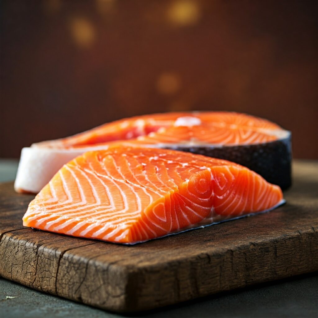 Omega-3 rich salmon supports brain and heart health for aging women