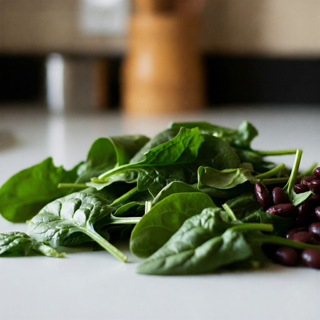 Folate-rich spinach supports heart health and cellular repair in aging women.