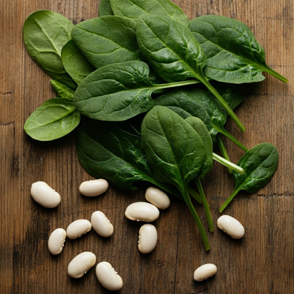 Iron-rich foods like spinach help aging women maintain energy and reduce fatigue