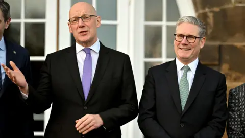 PA Media John Swinney and Sir Keir Starmer 