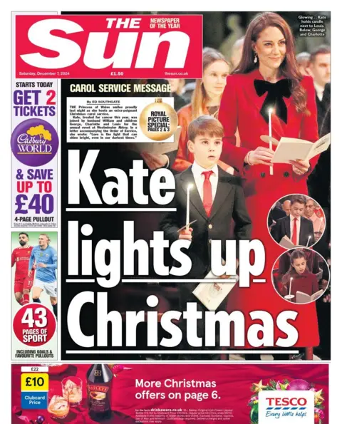 The Sun front page 7 December