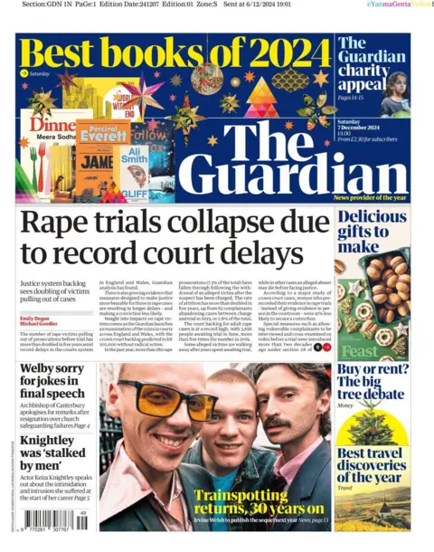 The Guardian front page 7 December