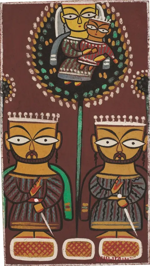 Image Courtesy: DAG Madonna with Jesus and the Magi by Jamini Roy