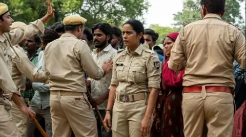 Santosh Shahana Goswami in a scene from Santosh