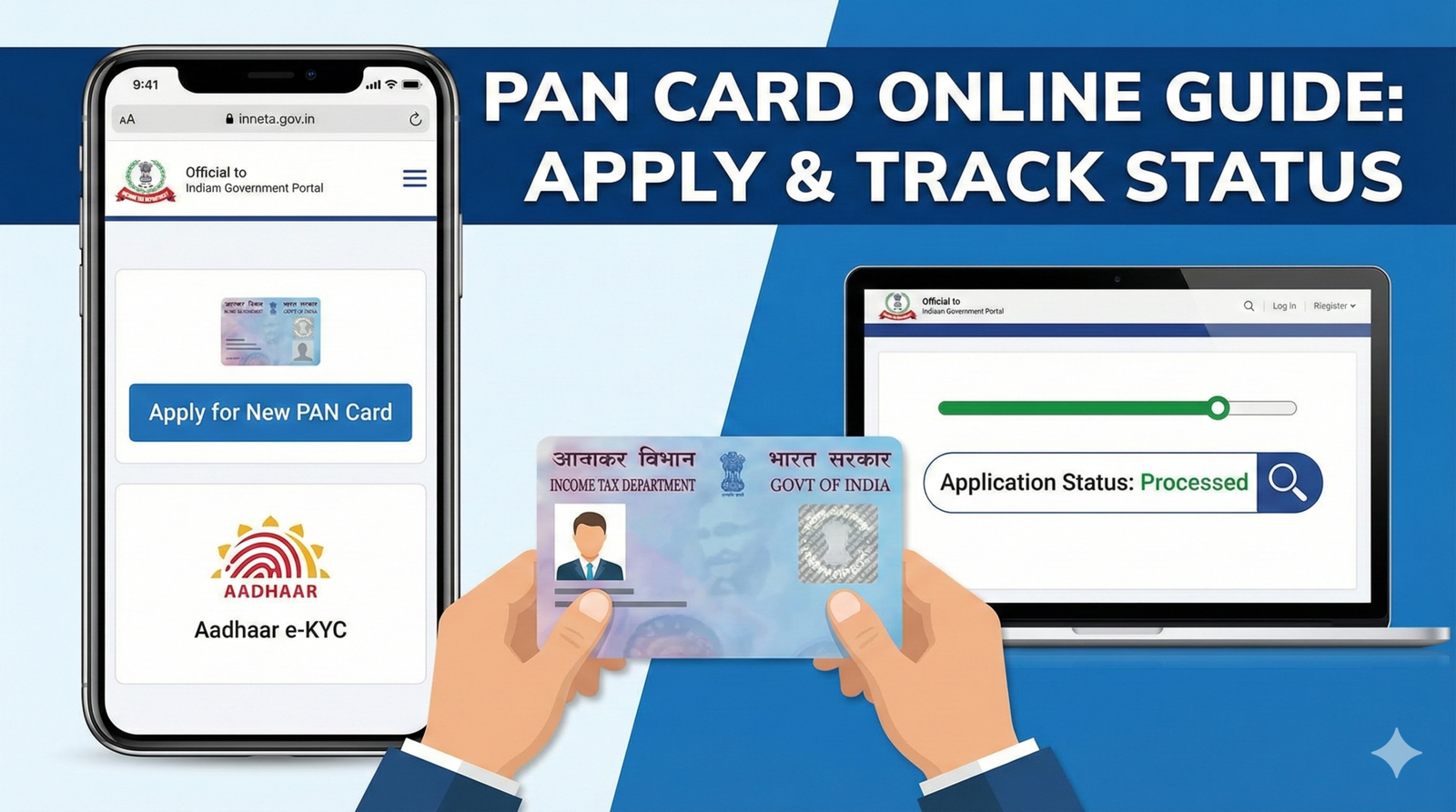 how to apply for new pan card online and track application status how to apply for new pan card online and track application status