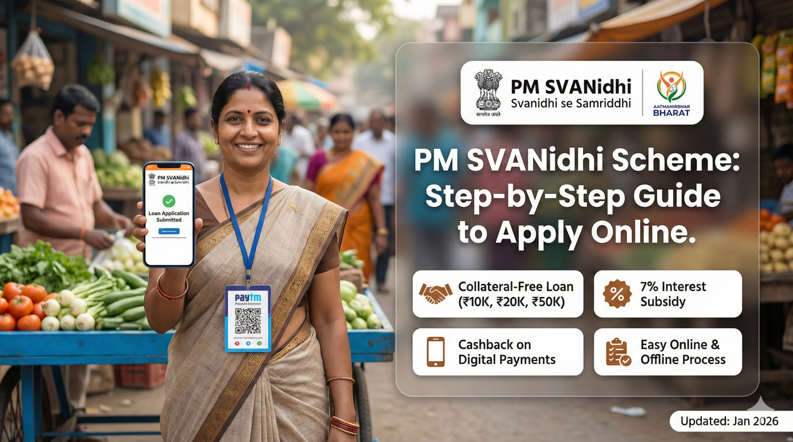 pm svanidhi scheme step by step guide for street vendors to apply online
