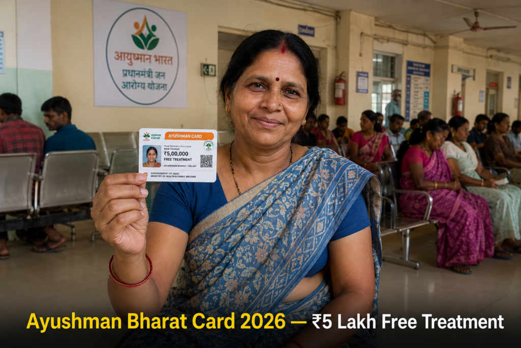 Ayushman Bharat Card 2026: How to Apply Online, Check Eligibility & Get Free Treatment Up to ₹5 Lakh